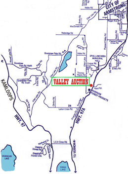 Click for larger image map to Valley auction